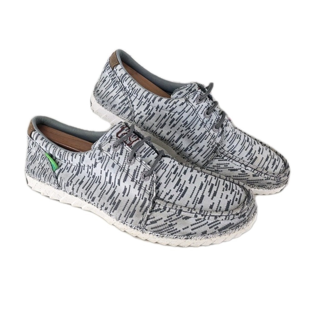 Twisted X Zero-X ecoTWX Shoes Mens 9M Grey White Patterned Moc Toe Breathable
